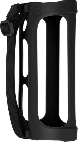 TXEsign Silicone Case for JBL Flip 4 Waterproof Portable Bluetooth Speaker (Black with Shoulder Strap) in Saudi Arabia