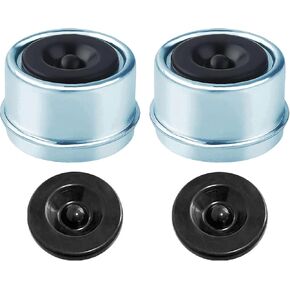 2 قطعة 2.44 بوصة غطاء غبار لمحور المقطورة، محور غطاء الشحوم مع 2 سدادات مطاطية، غطاء غبار يحمل المقطورة من 5200 إلى 6000 رطل، محور عجلة المقطورة، أغطية مركز عجلة المقطورة المعدنية، أغطية غبار محور المقطورة in Kuwait