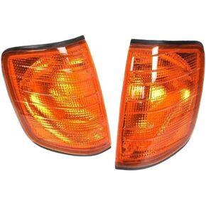 Cornering Lamps 1248260043 1248260143 1248260743 1248260843 Compatible With 1985 1995 E300 320 420 500 300 400 500E(Emitting Color: Yellow one pair) in Kuwait