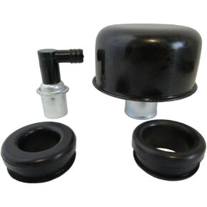 غطاء الصمام الأسود للاستراحة، ومجموعة الحلقات المطاطية، لمحرك Ford 289 302 351W ذو الكتلة الصغيرة 90 درجة Pcv، ليناسب غطاء الصمام مع 1.25 بوصة 1 1/4 بوصة، رقم جزء تنفس غطاء الصمام 4870bk 4201 in Kuwait