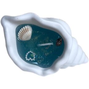 Leilani's Beauty Ocean Shell Scented Candle, Aromatherapy, Blue Seashell Design, for Living Room and Bedroom, Gift for Graduations and Birthdays (Blue Sea Snail 3) in Saudi Arabia