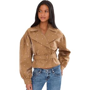 Avec Les Filles womens Cropped Belted Trench Coat in Saudi Arabia