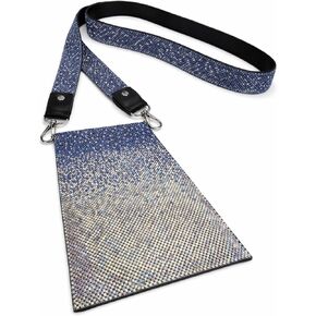 Jacqueline Kent JKBG126.AZ Cellphone Crossbody Purse 7 Inches x 4.75 Inches, Blue Frost Azure in Saudi Arabia