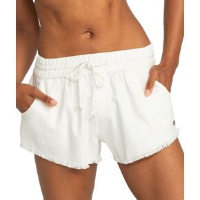 روكسي - شورت نسائي ذو مناظر طبيعية خلابة، لون البلشون الأبيض، المقاس: X-Large in Kuwait