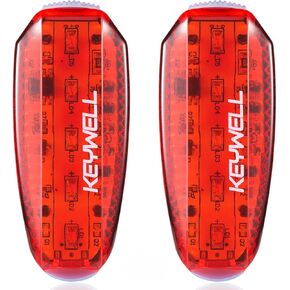 مصابيح أمان LED قابلة لإعادة الشحن عبر USB (عبوة من قطعتين) - مصابيح تشغيل ستروب بمشبك للعدائين، والركض، والمشاة، والأطفال، والكلاب، وأضواء خلفية الدراجة - ملحقات عالية الوضوح للمعدات العاكسة in Kuwait
