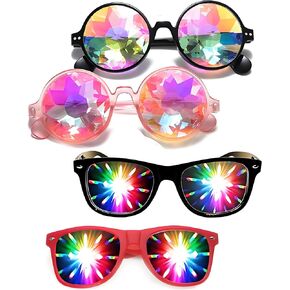 مهرجانات تريبي مخدر المشكال قوس قزح النظارات الشمسية الهذيان نظارات حملق حيود المنشور in Kuwait