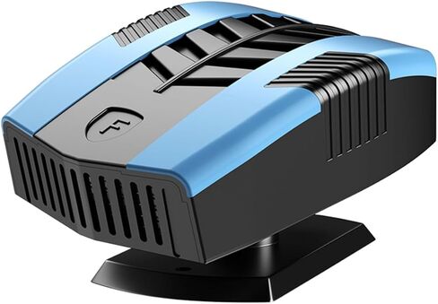 سخان 12 فولت للسيارة، 150 وات، مروحة تبريد سريعة التسخين، مزيل الضباب ومزيل الصقيع، دوران 360 درجة، سخان سيارة محمول يمكن توصيله بولاعة السجائر، حرارة هواء صغيرة 202501 in Kuwait