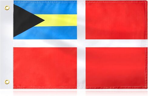 2 Pieces Bahamas Flag 12 x 18 Inch Bahamas Courtesy Boat Flag Safety Flag Polyester Bahamian Flags for Vessels Registered in the Bahamas Visiting Foreign Waters in Kuwait