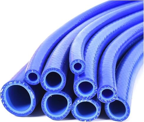 1m/3m/5m Vacuum Rubber Hose Heat Resistant Fuel Pipe Motor Vehicle Presure Double Layer Silicone Hose Cylinder Cooling Tube(Double Layer,5M_ID 6MM X OD 12MM) in Kuwait