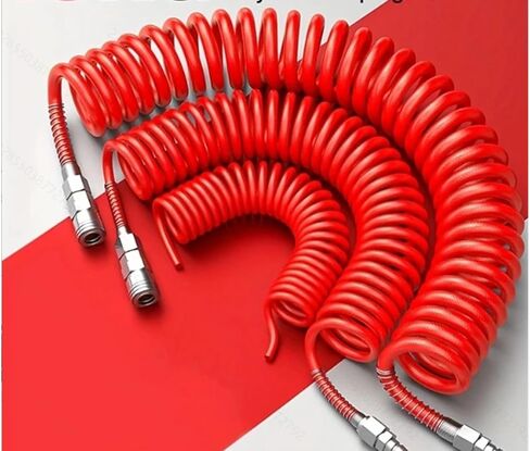 Air compressor hoses accessories: 8mm spring hose (15Bar, 5/10/15M)(European15m-49.2ft) in Kuwait