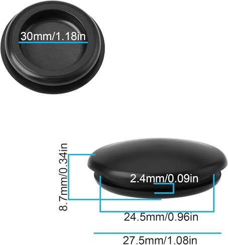 2 قطعة فتحة مرآة غطاء مطاطي 30 مللي متر متوافق مع نماذج فيسبا GTS SuperTech 300 ZAPMD31 22 GT GTS in Kuwait