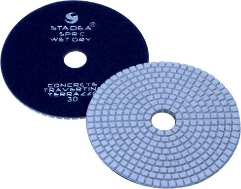 Stadea PPD112N 6" Dry Diamond Polishing Pads for Concrete Terrazzo Travertine Marble Floor Edges Countertop Polishing - Grit 50, Series Super C in Saudi Arabia