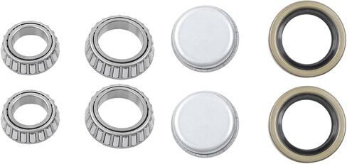GXYWADY 2 Sets 5 on 5.5 Inch Trailer Hub Kit Replacement for 3500 lbs 84 Spindle with Trailer Bearing Kit (4 Pieces/Set) in Saudi Arabia
