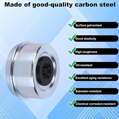 4pcs Trailer Axle Wheel Hub, 2.72inch/6.9cm Trailer Bearing Dust Cap with 8 Rubber Plug for Most 7000-8000 Lb Wheel Hub Axles Dexter Dexter EZ Lube Camper RV Bearing Dust Cap Grease Cover Accessories in Saudi Arabia