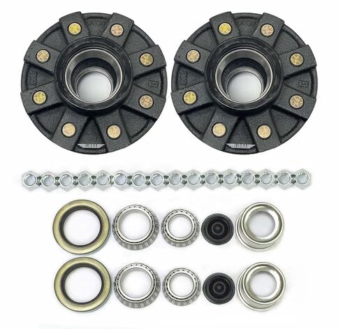 LIBRA Set of 2 Trailer Idler Hub Kits 8 on 6.5 for 7000 lbs Axle - 22020K in Saudi Arabia