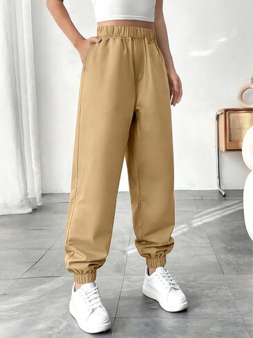 1 pc of Girls'and Teens' Trendy Fashion Outdoor Cargo Joggers for Spring, Summer and Autumn in Saudi Arabia