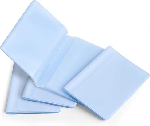 CASMONAL 4 Pack Clear credit card holder, Premium credit card protector & wallet card holder with 20 Page 20 Slots, Perfect for Medicare Social Security ID, Fits Men & Women Bifold Wallets in Saudi Arabia