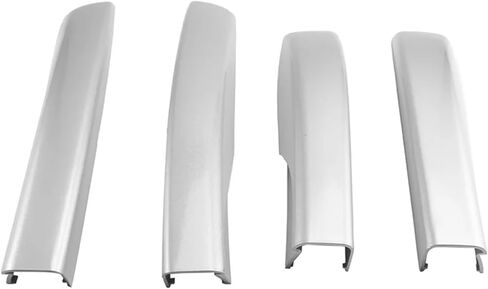 غطاء الأمتعة لقضبان حامل سقف السيارة متوافق مع ميتسوبيشي ASX RVR أوتلاندر سبورت 2011-2022 فضي in Kuwait