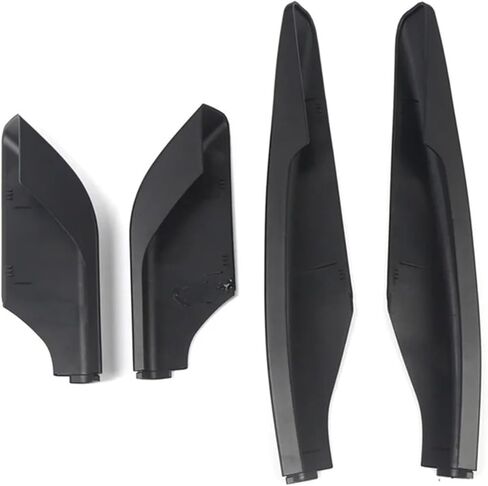 4 قطعة ABS سقف السيارة رف أمتعة السكك الحديدية نهاية غطاء قذيفة حامي متوافق لميتسوبيشي باجيرو V73 V93 V97 2009-2018 in Kuwait