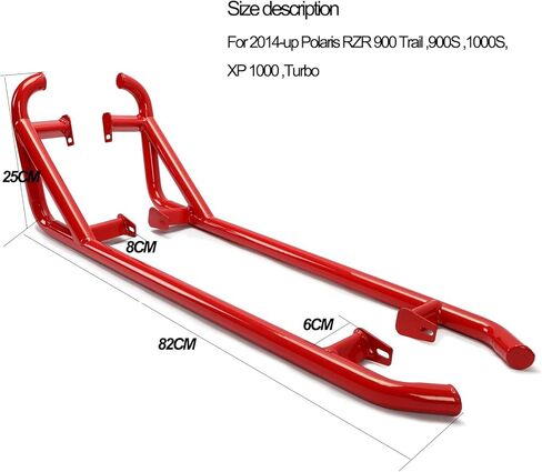 Heavy Duty Side Nerf Bars Rock Sliders for 2014-2022 RZR 900 S / XP1000 / Turbo - Off-Road UTV Lower Body Protection, Replacement for Polaris OEM in Saudi Arabia