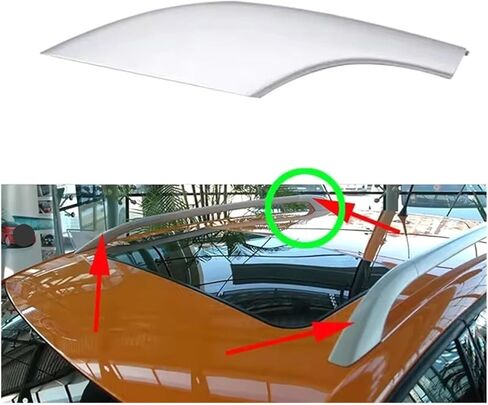 4 قطعة رف سقف السيارة غطاء نهاية السكك الحديدية غطاء شل متوافق مع VW Cross Polo 2007-2011 in Kuwait