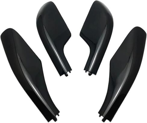 4 قطعة ABS FJ100 غطاء رف السقف متوافق مع تويوتا لاند كروزر برادو 100 LC100 1998-2007 رفوف الأمتعة السكك الحديدية نهاية شل استبدال أجزاء in Kuwait