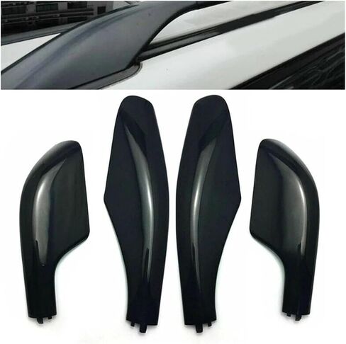 4 قطعة ABS FJ100 غطاء رف السقف متوافق مع تويوتا لاند كروزر برادو 100 LC100 1998-2007 رفوف الأمتعة السكك الحديدية نهاية شل استبدال أجزاء in Kuwait