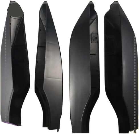 4 قطعة/المجموعة الأسود ABS حامل سقفي للسيارات غطاء السكك الحديدية نهاية قذيفة حماية متوافق لتويوتا برادو FJ150 2010-2019 in Kuwait