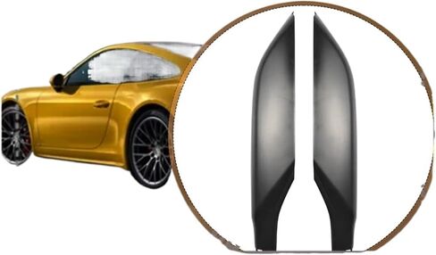 4 قطعة/المجموعة الأسود ABS حامل سقفي للسيارات غطاء السكك الحديدية نهاية قذيفة حماية متوافق لتويوتا برادو FJ150 2010-2019 in Kuwait