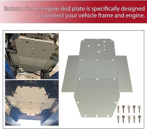 3/16" Thick Aluminum Chassis Skid Plate for 2008-2014 RZR 800 / RZR S 800/900 / RZR XC - Off-Road Underbody Protection, Replacement for Polaris OEM in Saudi Arabia