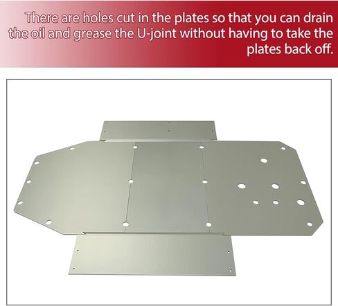 3/16" Thick Aluminum Chassis Skid Plate for 2008-2014 RZR 800 / RZR S 800/900 / RZR XC - Off-Road Underbody Protection, Replacement for Polaris OEM in Saudi Arabia