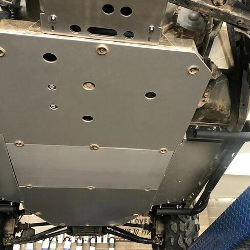 3/16" Thick Aluminum Chassis Skid Plate for 2008-2014 RZR 800 / RZR S 800/900 / RZR XC - Off-Road Underbody Protection, Replacement for Polaris OEM in Saudi Arabia