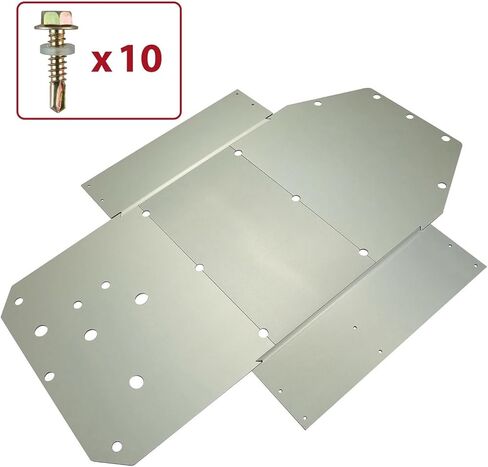 3/16" Thick Aluminum Chassis Skid Plate for 2008-2014 RZR 800 / RZR S 800/900 / RZR XC - Off-Road Underbody Protection, Replacement for Polaris OEM in Saudi Arabia
