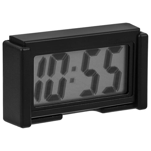 ساعة إلكترونية صغيرة للمركبة على لوحة القيادة، ساعة صغيرة أوتوماتيكية مع لاصق للمركبة الداخلية مناسبة للسفر والاستخدام اليومي in Kuwait