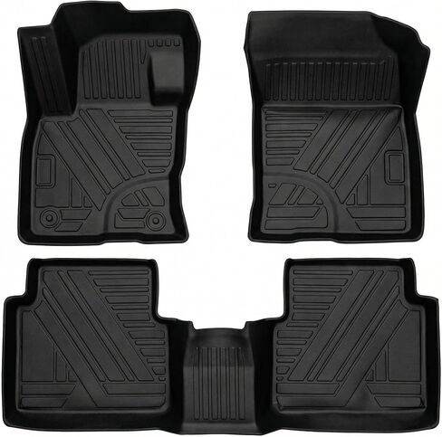 Escape Cargo Mat، واقي بطانات شحن لدرج صندوق السيارة الخلفي مناسب لجميع الأحوال الجوية، متوافق مع موديلات Ford Escape 2013-2019، ترقية تقنية ثلاثية الأبعاد، ملحقات TPO مرنة متينة وعديمة الرائحة ومقاومة للماء in Kuwait