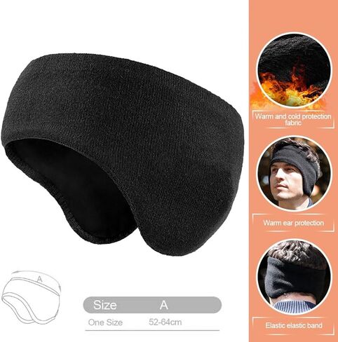 أغطية أذن لتدفئة الأذن مثبتة على الرأس أغطية أذن مرنة محبوكة للرياضة الخارجية للرجال والنساء وركوب الدراجات والجري والتزلج على الجليد in Kuwait