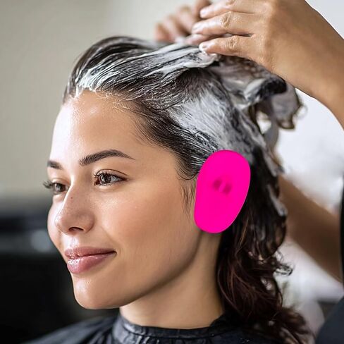 4PCS Pink Silicone Ear Covers for Hair Dye and Showering for Hair Dye Ear Covers for Shower and Coloring Protection in Saudi Arabia