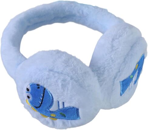 Dinosaur Plush Earmuffs Cartoon Pattern Ear Warmers Warm Winter Ear Protecting for Cold Weather in Saudi Arabia