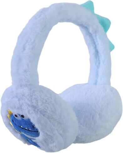 Dinosaur Plush Earmuffs Cartoon Pattern Ear Warmers Warm Winter Ear Protecting for Cold Weather in Saudi Arabia