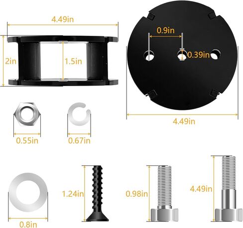2" Airbag Lift Spacer for Lifted Trucks – Air bags lift for Lifted Vehicles Compatible with Firestone, Air Lift Suspension Kits and other brands (Replaces Ride Rite 2366, Air Lift 52420) in Kuwait