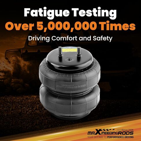 حزمة من 2 أكياس زنبركية هوائية بديلة مع تجهيزات هواء لأكياس التعليق الهوائي Firestone 6781 من maxpeedingrods، استبدل W21-760-6781 in Kuwait