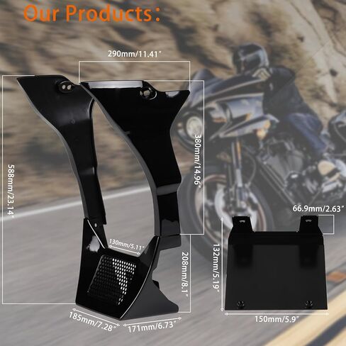 غطاء المفسدات الانسيابية مناسب لـ Softail Low Rider FXLRST 2022-2024 وFXRST 2022 in Kuwait