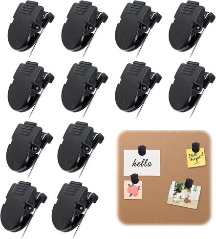 12 Pcs Cubicle Clips for Fabric Walls, Durable Plastic Cubicle Wall Clips and Cubicle Wall Hangers for Pictures, Sturdy Cubicle Pins for Office Classroom Home Organization and Display (Gray) in Saudi Arabia