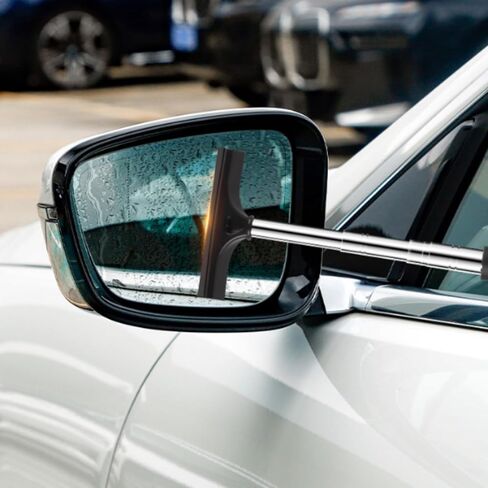 Stainless Steel Telescopic Car Rearview Mirror Windshield Squeegee,Multi-Functional Water Wiper for Car Window Glass Cleaning in Saudi Arabia