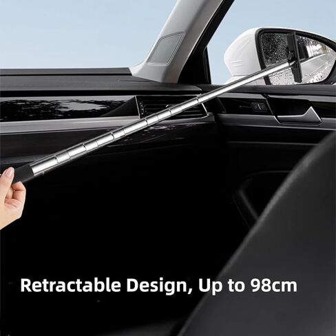 Stainless Steel Telescopic Car Rearview Mirror Windshield Squeegee,Multi-Functional Water Wiper for Car Window Glass Cleaning in Saudi Arabia