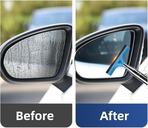 Stainless Steel Telescopic Car Rearview Mirror Windshield Squeegee,Multi-Functional Water Wiper for Car Window Glass Cleaning in Saudi Arabia