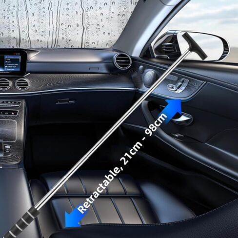 Stainless Steel Telescopic Car Rearview Mirror Windshield Squeegee,Multi-Functional Water Wiper for Car Window Glass Cleaning in Saudi Arabia