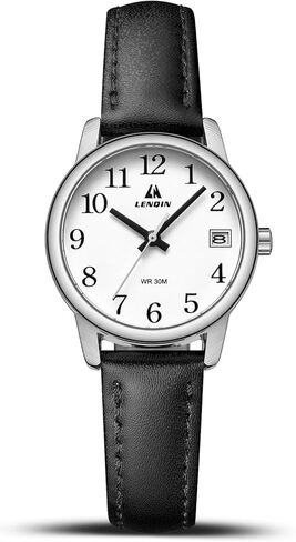 LN LENQIN Ladies Watches Analog Quartz Watch for Women Waterproof Women's Wrist Watches Easy Reader Womens Watch with Leather Strap in Kuwait