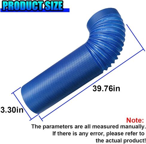 3 Inch Cold Air Intake Pipe, Flexible Stretchable Car Duct Tube with Length from 10" to 40", Universal Waterproof Vehicle Engine Air Intake Hose Replacement for Truck SUV (Blue) in Saudi Arabia