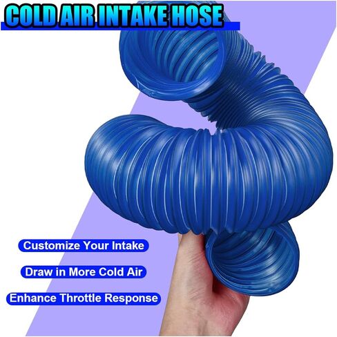 3 Inch Cold Air Intake Pipe, Flexible Stretchable Car Duct Tube with Length from 10" to 40", Universal Waterproof Vehicle Engine Air Intake Hose Replacement for Truck SUV (Blue) in Saudi Arabia